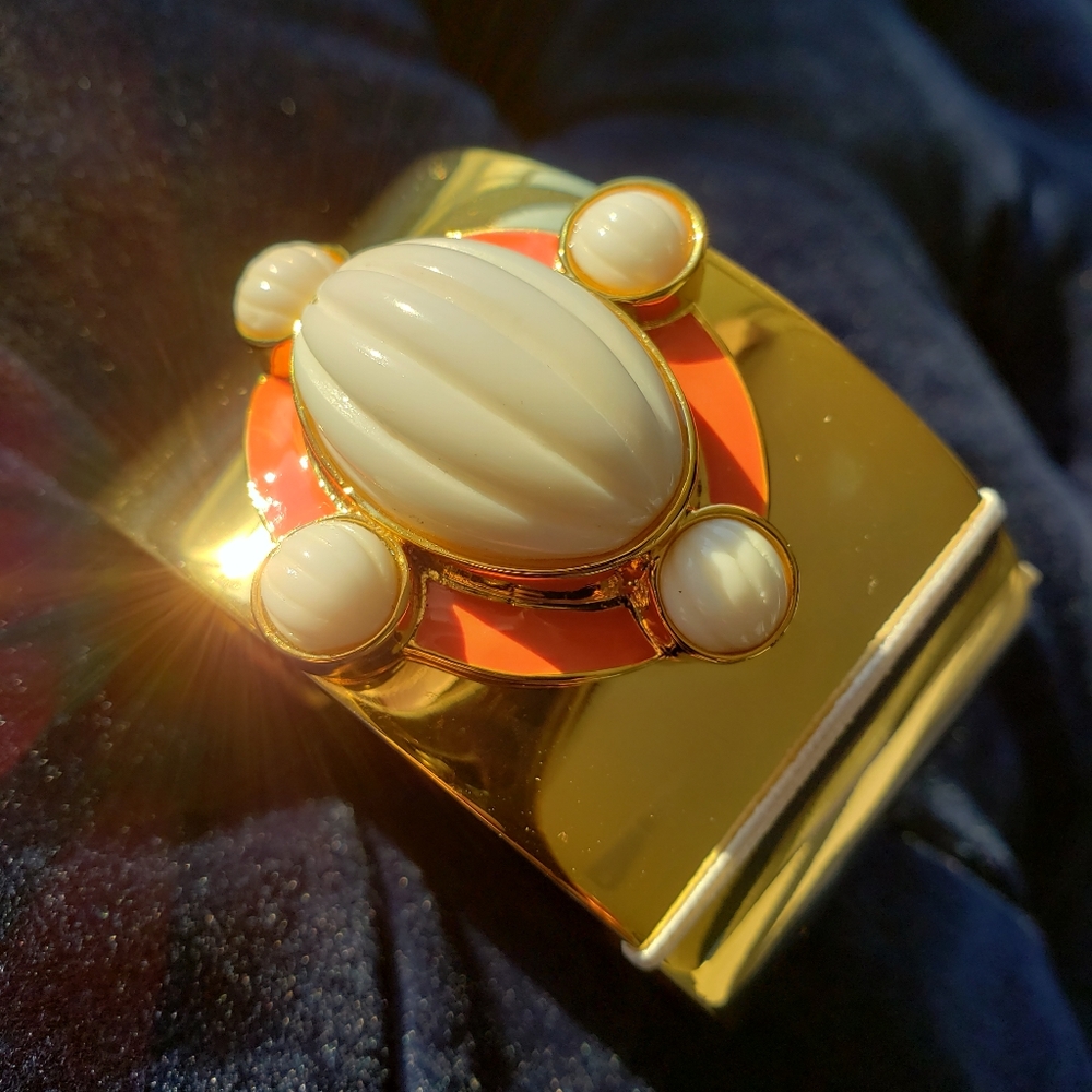 Trina Turk 12 K gold plated Open Cuff